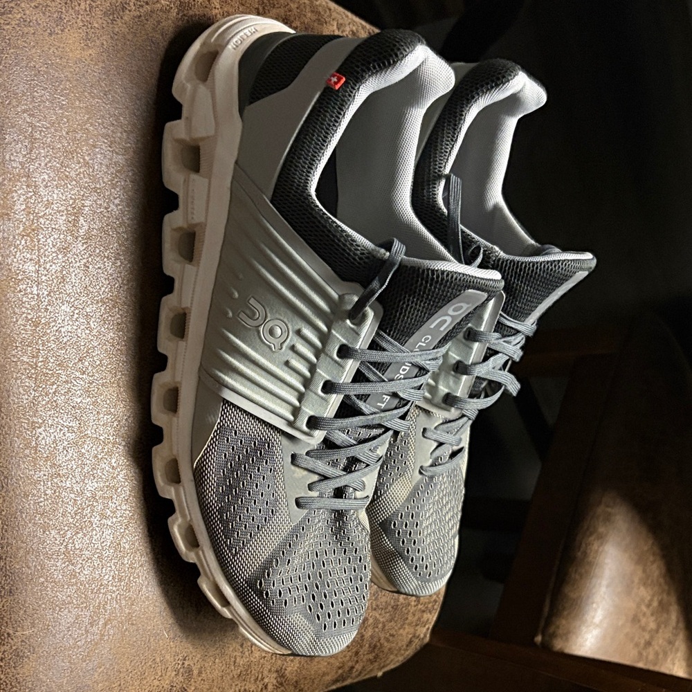 On Running Black and Gray Sneakers Men